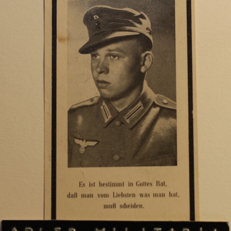 Josef Erdinger  - GJ - EK2, IAB, WBS - KIA 1945 - Slovakia
