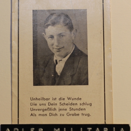 Karl Reifenberger - 16 years Old! KIA - Apr 1945! Allgäu