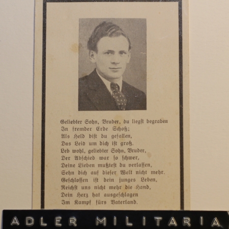 Klemens Geibinger - RAD Troop Leader - KIA 1945 - Ost & EK2