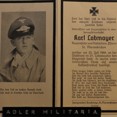 Karl Labmayer - Aircrew KIA - RECON - KIA FRANCE 1944