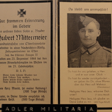 Hubert Mittermeier - KIA im WESTEN! EK2 & Ost - Funker!