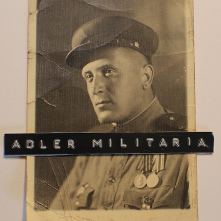 Russian Portrait - RARE WW2 - With VISOR! MEDALS! GUARDS!