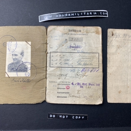Soldbuch - Obergefreiter Kohler - 'Kampfgruppe Fischer Aachen' (Sold)