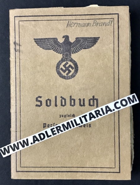Soldbuch - Pioneer Brandt - 1945 - Oder Front - Rare Late War Soldbuch Version - Image 2