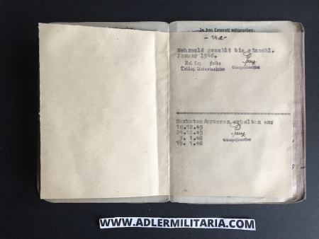 Heer Soldbuch - Ass.Arzt Marten - Grenadier Regiment 947 (359 Inf Div) - Wounded in action 1944 - (hold) - Image 13