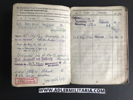 Heer Soldbuch - Ass.Arzt Marten - Grenadier Regiment 947 (359 Inf Div) - Wounded in action 1944 - (hold) - Image 17