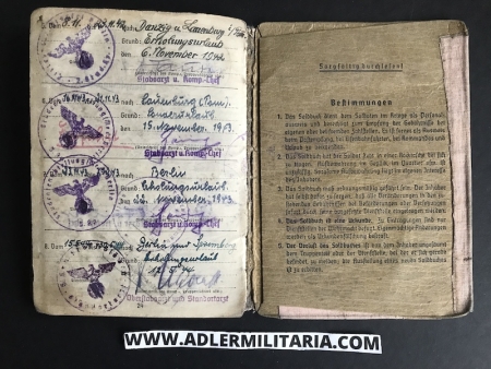 Heer Soldbuch - Ass.Arzt Marten - Grenadier Regiment 947 (359 Inf Div) - Wounded in action 1944 - (hold) - Image 19
