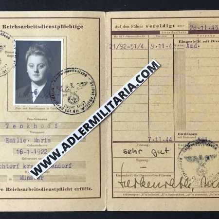 RAD Ausweis - Tenkhoff - RAD Münster (Sold)