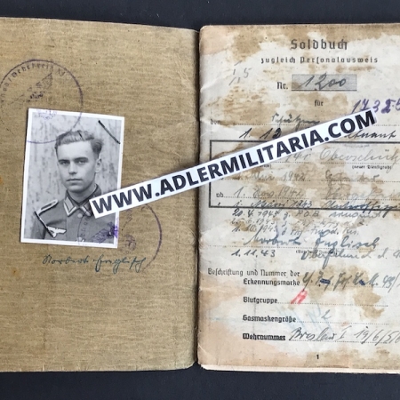 Heer Soldbuch - Leutnant Englitz - Grenadier Regiment 149 (246 VGD) - Hürtgen Forest Wounded 1944 (Hold)