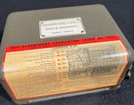 WW2 US M-209-B Hagelin Cipher Machine - Mega Rare! (Offer Accepted) - Image 9
