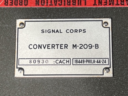 WW2 US M-209-B Hagelin Cipher Machine - Mega Rare! (Offer Accepted) - Image 18