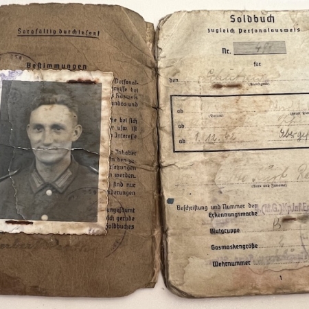 WWII German Heer Soldbuch - Sniper Obergefreiter Retzke - Hohenfels Germany 1945 -  Anti Partisan Action in Balkans -  K43 w/ZF43 Sniper 1945 - Super Rare