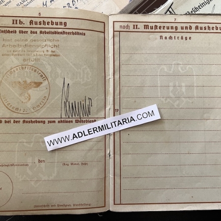 Luftwaffe Wehrpass – Feldwebel Paul Rudolph – Transportgeschwader 1 ...
