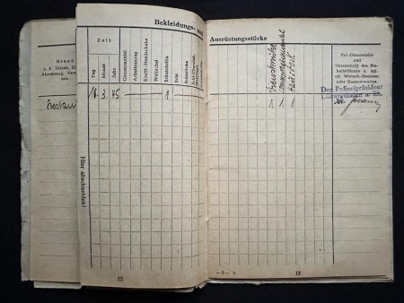 WWII SS Soldbuch - Ludwigshafen SS Police - Meister der Schutzpolizei Ludwig Reimer - Police - Schupo - (Sold) - Image 8