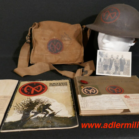 WWI US Army -  27th Infantry Grouping - PFC Andrew Mathews - HQ Co 105th Field Artillery