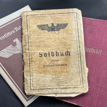WWII German Soldbuch - Uffz Blunk - Verband 800/804 Sonderverband Brandenburg - Afrika Korps - Ultra Rare Grouping (Sold)