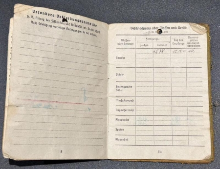 WWII German Soldbuch - Panzergrenadier Zoubek - Panzer Grenadier Regiment 304 - Kampfgruppe Cochenhausen -  Fought Easy Company 506th 101 Airborne -  Captured in Ardennes 1944 - Rare (Sold) - Image 8