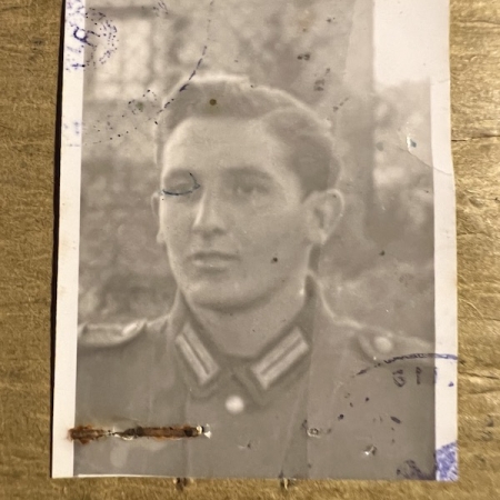 WWII German Soldbuch - Gefreiter Bauer - Grenadier Regiment 116 (9 Inf Div) -  Machine Gun Team - 19 Volks Grenadier Division - West Wall 1945 - Fought against US Troops (Sold)
