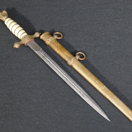 WWII German Navy - Officers Kriegsmarine Dagger - Uncleaned