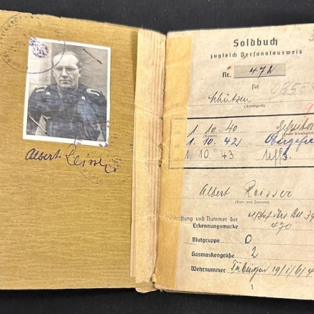 WWII German Wehrmacht Soldbuch - Uffz Reisser - Panzer Abteilung Norwegen - Narvik - Beutepanzerkompanie Stavanger  - Panzer Wrap Picture! - rare (Offer Accepted)