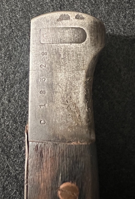 WWII German Export K98 Bayonet - Spain - Original Untouched - Image 7