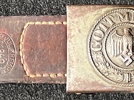 WWII German Army Buckle & Tab - IKA 40 - Jul Kremp 1940 Lüdenschied - Koppelschloss - Nice Condition