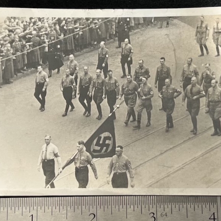 WWII German Photo of Hitler and Göring - Blutfahne - München 9.Nov 1937 - Feldherrnhalle - Original