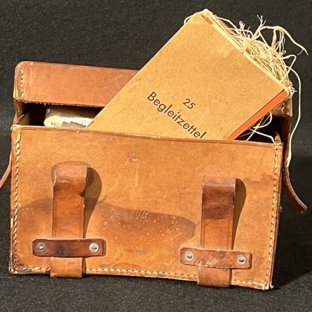 WWII Original German Army Medical Pouch 1941 with Original Contents