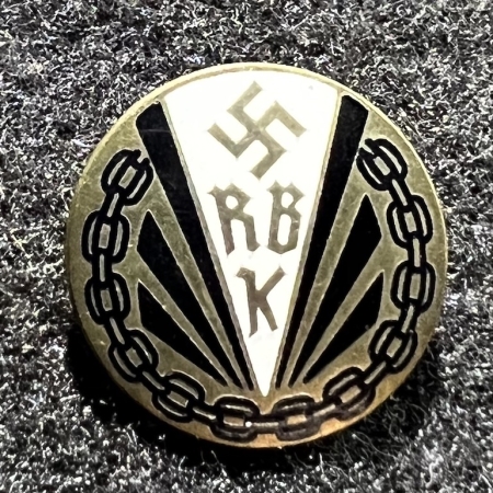 WWII German RBK Membership Pin - Reichsbund der Köperbehinerten - Rare Membership Pin