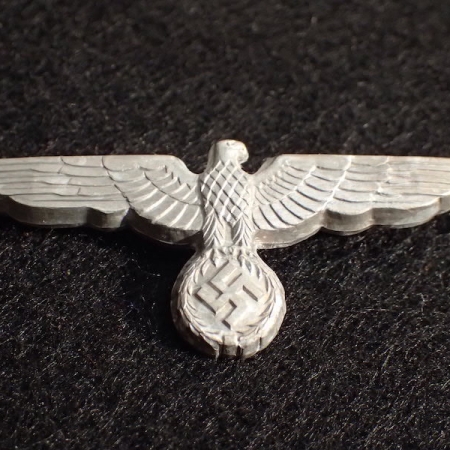 WWII German Wehrmacht Officers Visor Insignia - Cap Eagle - Made by FLL - Original