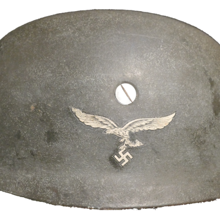 WWII German Luftwaffe Paratroopers M38 Helmet - Unissued - Mint - Single Decal - 1944 - ET66 - Rough Textured - Textbook - Fallschirmjäger -Top Shelf Helmet (Offer Accepted)