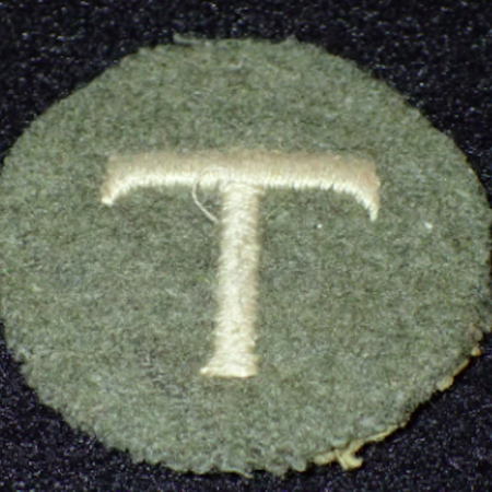 WWII German Organisation Todt T Patch - Original Rare
