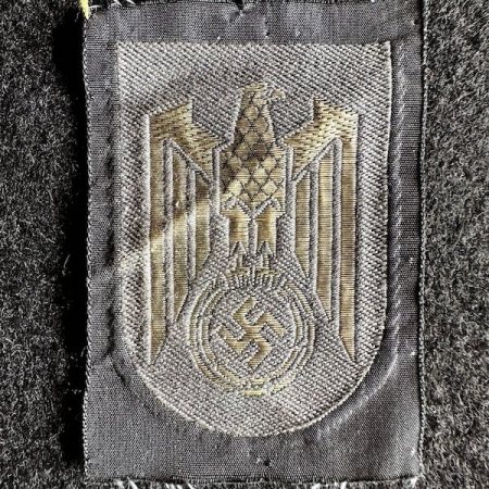 WWII German DRK Arm Eagle - Flat WIre - Bevo Style - Officer Version  - Rare (Offer Accepted)