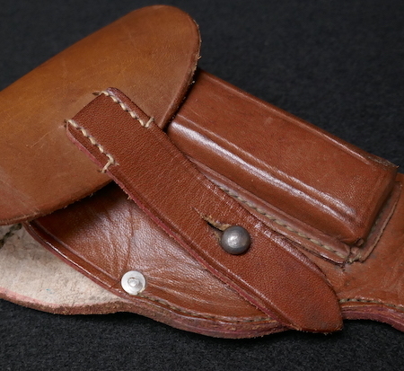 WWII German Polizei Mauser Pistol Holster Produced 1942 - Schambach & Co Berlin 1942 - Nice Markings