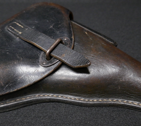 WWII German Wehrmacht / Waffen-SS Pistol Holster P38 Produced 1943 - JLN - Deutsche Lederwerkstaetten GmbH Pirmasens - WaA 145 - Original