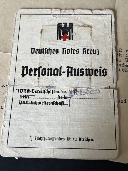 WWII German Red Cross DRK Nurse - Helferin Brigitte Reichstein - Battle of Berlin 1945 - Division Ulrich von Hutten - Image 4