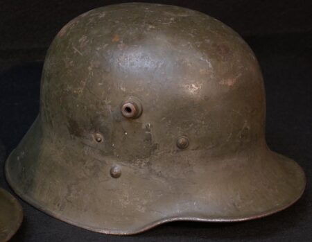WWI / WWII M17 Wehrmacht German Austro-Hungarian Transitional Helmet - Image 6