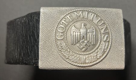 WWII German Army Wehrmacht Belt and Buckle Parade Version Original for Waffenrock - Image 2