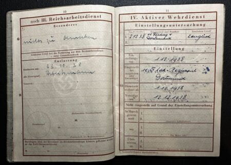 WWII Wehrpass Luftwaffe Leutnant Hahne Flak Abteilung 18 - 8.8cm Flak - Operation Market Garden Holland - RARE - Image 8
