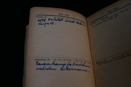 WWII German Waffen SS Pocket Diary SS Soldatenfreund 1944 -SS Unterscharführer Spitzhüttl - SS Panzergrenadier Regiment 20 - 9th SS Panzer Division "Hohenstaufen" - (RESERVED) - Image 22