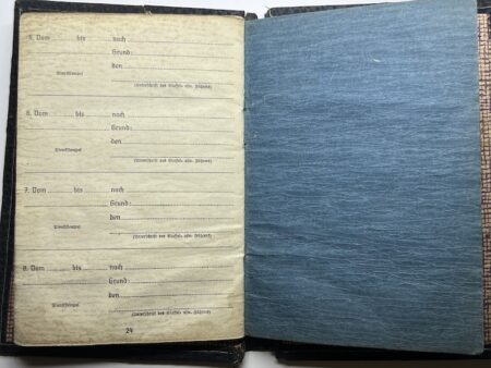 WWII German Soldbuch - FJ Egon Steinhagen - Regiment Kratzert - Battle of Berlin 1945 - Rare - Image 16
