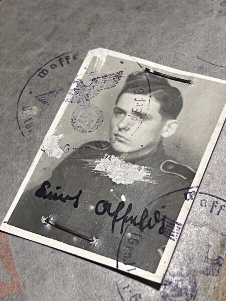 WWII Waffen SS Soldbuch Group - SS-Rottenführer Affeldt - SS Panzer Grenadier Regiment 5 "Thule" - Shot in the Face  - Captured 1945 - Extremely Rare