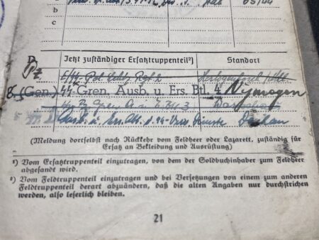 WWII Waffen SS Soldbuch Group - SS-Rottenführer Affeldt - SS Panzer Grenadier Regiment 5 "Thule" - Shot in the Face  - Captured 1945 - Extremely Rare - Image 24
