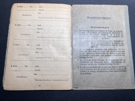 Original Waffen SS Soldbuch - SS Schützen Heine - SS Polizei Grenadier Regiment 1 - Romanian Volksdeutsche - Riga 1944 - Rare! - Image 20