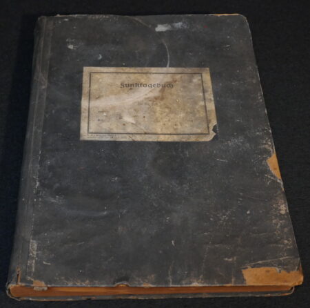 WWII German Kriegsmarine "Funktagebuch"  Daily Radio Dairy - U-Boat / Destroyer - Rare