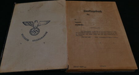 WWII German Kriegsmarine "Funktagebuch"  Daily Radio Dairy - U-Boat / Destroyer - Rare - Image 4