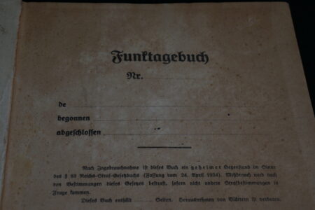 WWII German Kriegsmarine "Funktagebuch"  Daily Radio Dairy - U-Boat / Destroyer - Rare - Image 6