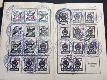 WWII German N.S Stahlhelm Bund Grouping - Dr Hennig -Hamburg - Rare Early ID Set! - Image 17