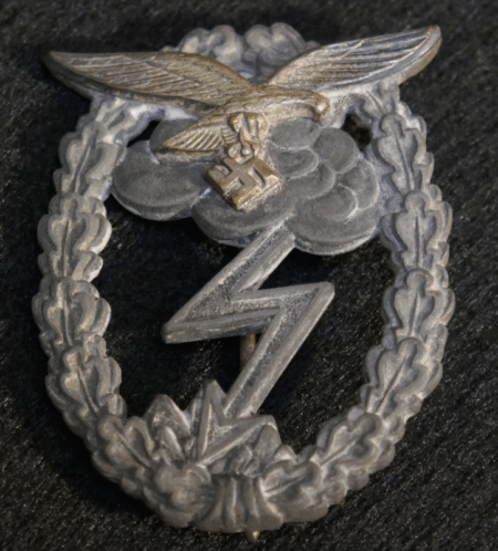 WWII German Luftwaffe Ground Assault Badge - Mm GH Osang Dresden - Free WW Tracked Shipping!