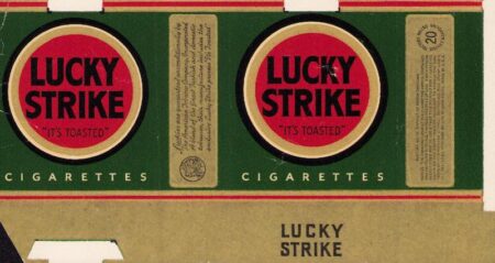 Original USA Pre-1942 WWII Lucky Strike Packet Cover